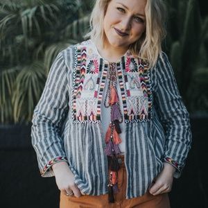 Boutique Embroidered Jacket or Blouse